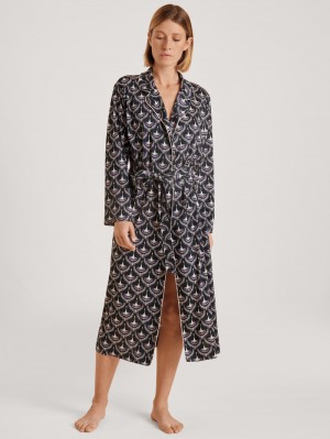 Bathrobes Calida Favourites Seduction Kimono Femme Schwarz | MZ4801729