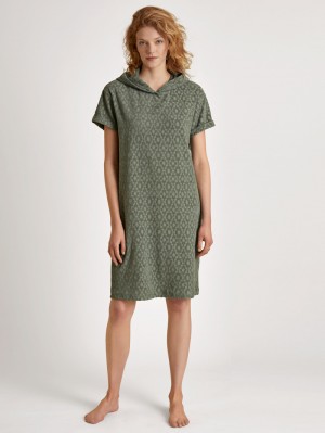 Bathrobes Calida Lounge Healing Loungedress Femme Vert | TC5461082