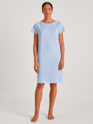 Deepsleepwear Calida Dsw Cooling Sleepshirt Femme Bleu | ZE5742813