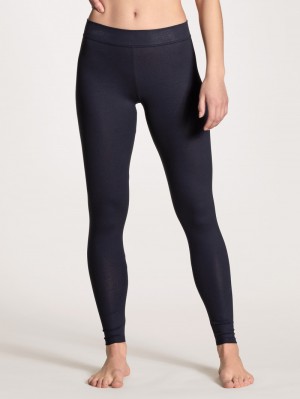 Loungewear Calida Elastic Leggings Femme Noir Bleu | EC7316598