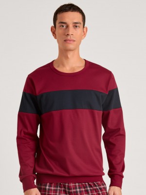 Loungewear Calida Family & Friends Sweatshirt Homme Rouge | OW9138604