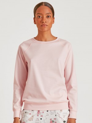 Loungewear Calida Favourites Dog Shirt Long Sleeve Femme Pearl Blush | NP9273480