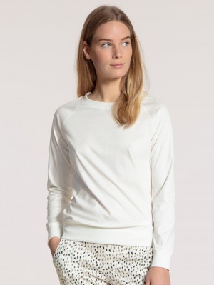 Loungewear Calida Favourites Dreams Shirt Long Sleeve Femme Blanche | KU1482607
