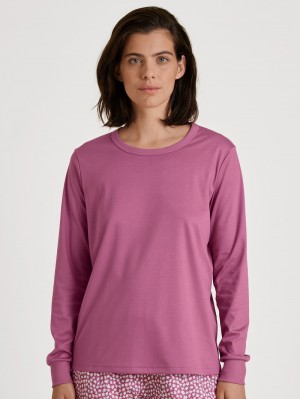 Loungewear Calida Favourites Harmony Shirt Long Sleeve Femme Rouge | VL6459172