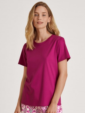 Loungewear Calida Favourites Healing Shirt Short Sleeve Femme Fleur | ZW1308274