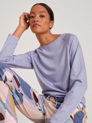 Loungewear Calida Favourites Lavender Shirt Long-sleeve Femme Lavande | BM4075821