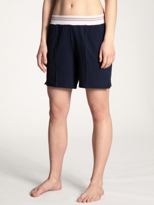 Loungewear Calida Favourites Lounge Shorts Femme Noir Bleu | IS6254890