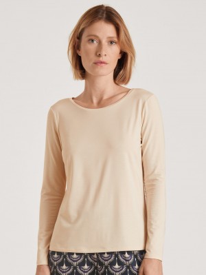 Loungewear Calida Favourites Seduction Shirt Long Sleeve Femme Noir | SF0586413