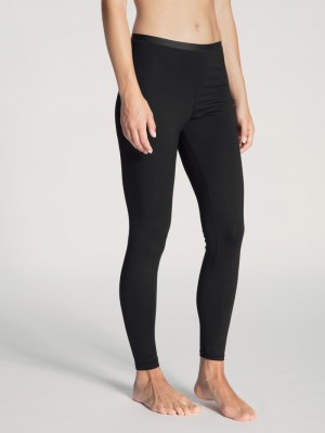 Loungewear Calida Natural Comfort Leggings Femme Schwarz | VD4592601