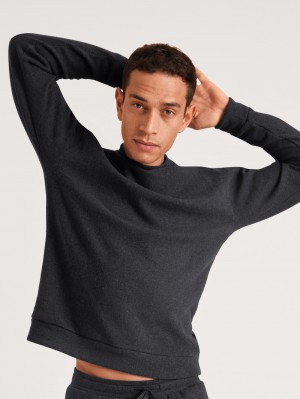 Loungewear Calida Rmx Lounge Time Off Sweatshirt Homme Anthrazit Melé | JM0341857