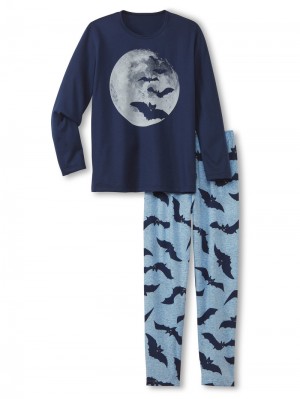 Pyjama Calida Boys Bat Pyjama Enfant Bleu | VF8651724