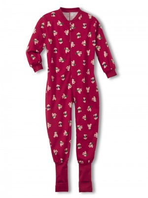 Pyjama Calida Family & Friends Jumpsuit Enfant Rouge | ZV1057862