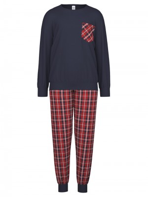 Pyjama Calida Family & Friends Pyjama With Cuff Enfant Noir | KU8390147