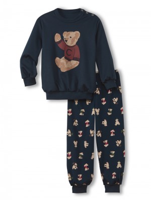 Pyjama Calida Family & Friends Pyjama With Cuff Enfant Noir | AU8943672