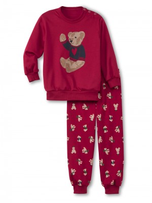 Pyjama Calida Family & Friends Pyjama With Cuff Enfant Rouge | JP2794583