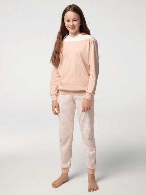 Pyjama Calida Girls Youngster Pyjama With Cuff Enfant Rose | WP2357681