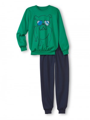 Pyjama Calida Kids Dog Pyjama With Cuff Enfant Vert | HP7084512