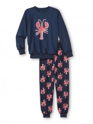 Pyjama Calida Kids Lobster Pyjama With Cuff Enfant Bleu | ZJ2563489