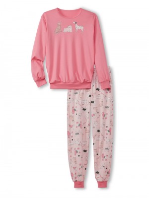 Pyjama Calida Toddlers Dog Pyjama With Cuff Enfant Strawberry Ice | BZ1328640
