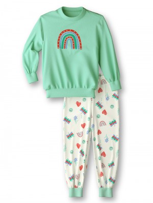 Pyjama Calida Toddlers Doodle Pyjama With Cuff Enfant Vert | PH4316025