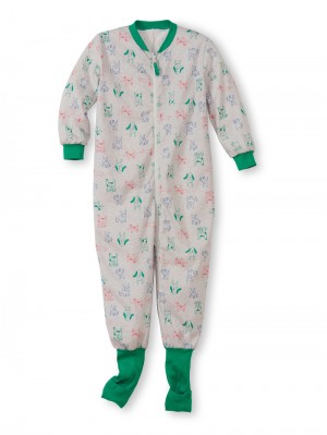 Pyjama Calida Toddlers Puppy Jumpsuit Enfant Vert | CJ0523796