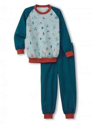 Pyjama Calida Toddlers Scout Pyjama With Cuff Enfant Noir | NK0179284