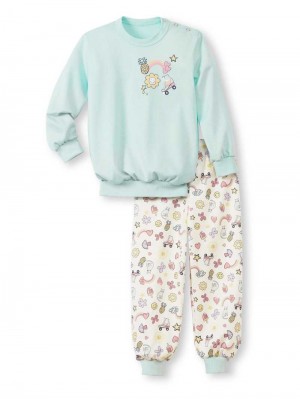 Pyjama Calida Toddlers Skates Pyjama With Cuff Enfant Bleu | HT5380164