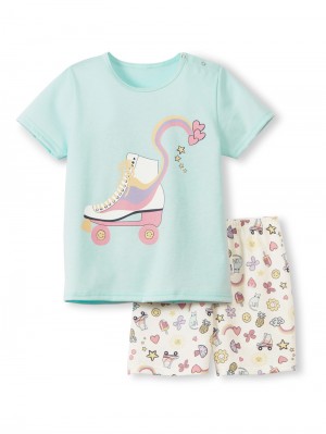 Pyjama Calida Toddlers Skates Short Pyjama Enfant Bleu | PA5742086