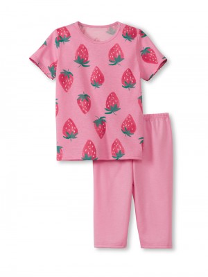 Pyjama Calida Toddlers Strawberry 3/4 Pyjama Enfant Rose | PJ6253790
