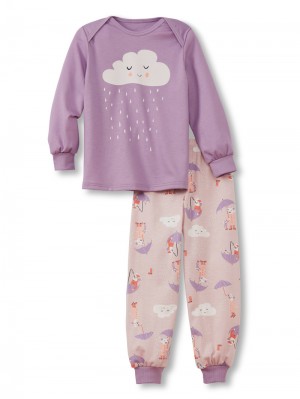 Pyjama Calida Toddlers Umbrella Pyjama With Cuff Enfant Lavande | UN4720859