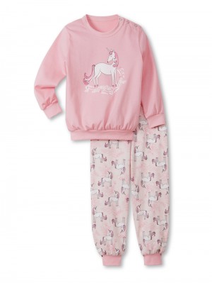 Pyjama Calida Toddlers Unicorn Pyjama With Cuff Enfant Corail | OD1980576