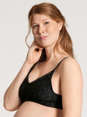 Sous Vêtement Calida 100% Nature Mum Nursing Bra Without Underwire, Cradle To Cradle Certified® Femme Noir | IM4798652