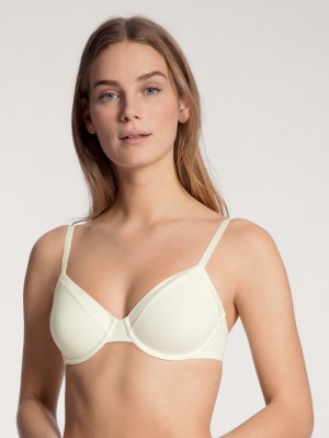 Sous Vêtement Calida Cate Bra With Underwiring Femme Alabaster Crème | DP4539816