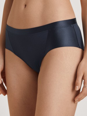 Sous Vêtement Calida Cate Panty, Low Cut Femme Bleu Foncé | TD2418956