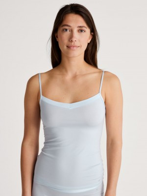 Sous Vêtement Calida Cate Spaghetti Top Femme Arctic Ice | YT3056791