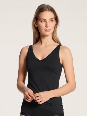 Sous Vêtement Calida Cate Tank-top Femme Schwarz | GE9680274