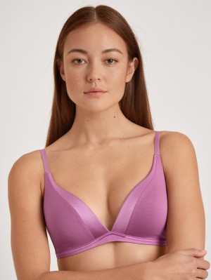 Sous Vêtement Calida Cate Triangle Bra With Padding Femme Mulberry Mauve | LG0685274