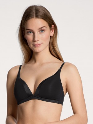 Sous Vêtement Calida Cate Triangle Bra With Padding Femme Schwarz | KJ3409576