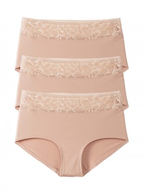Sous Vêtement Calida Circular Love Panty 3-pack, Regular Cut, Cradle To Cradle Certified® Femme Rose | SB7104235