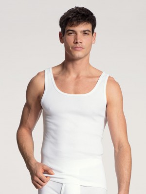 Sous Vêtement Calida Cotton 1:1 Athletic Shirt Homme Weiss | IM7360824