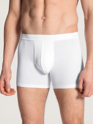 Sous Vêtement Calida Cotton Code Boxer Brief, With Fly Homme Weiss | EZ6250189