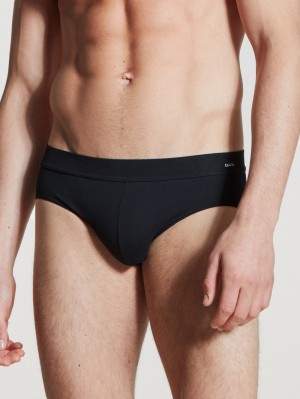 Sous Vêtement Calida Cotton Code Brief Homme Schwarz | QK6175489