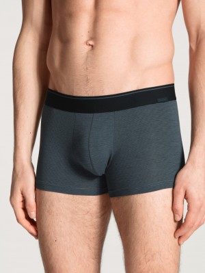 Sous Vêtement Calida Cotton Stretch Boxer Brief Homme Indigo | OG3560987
