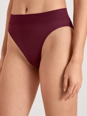 Sous Vêtement Calida Elastic Brief, High Waist Femme Rouge | YC1402983