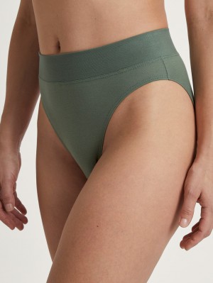 Sous Vêtement Calida Elastic Brief, High Waist Femme Vert | YE2045916