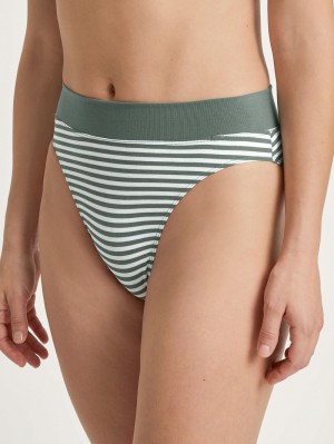 Sous Vêtement Calida Elastic Brief, High Waist Femme Vert | IU4203176