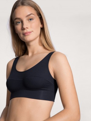 Sous Vêtement Calida Elastic Bustier Femme Noir Bleu | RA5869701