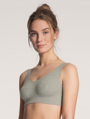 Sous Vêtement Calida Elastic Bustier Femme Stein Meliert | XH3160875