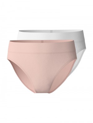 Sous Vêtement Calida Elastic Duopack Brief Soft Waistband, High Waist Femme Rose | IW4638921