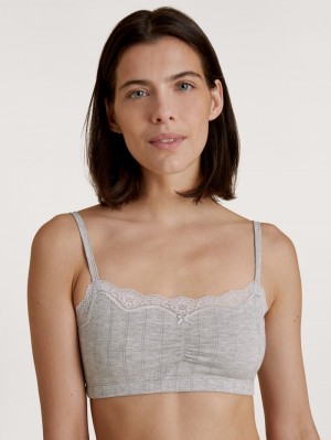 Sous Vêtement Calida Etude Toujours Bustier Femme Grise | OQ1968425